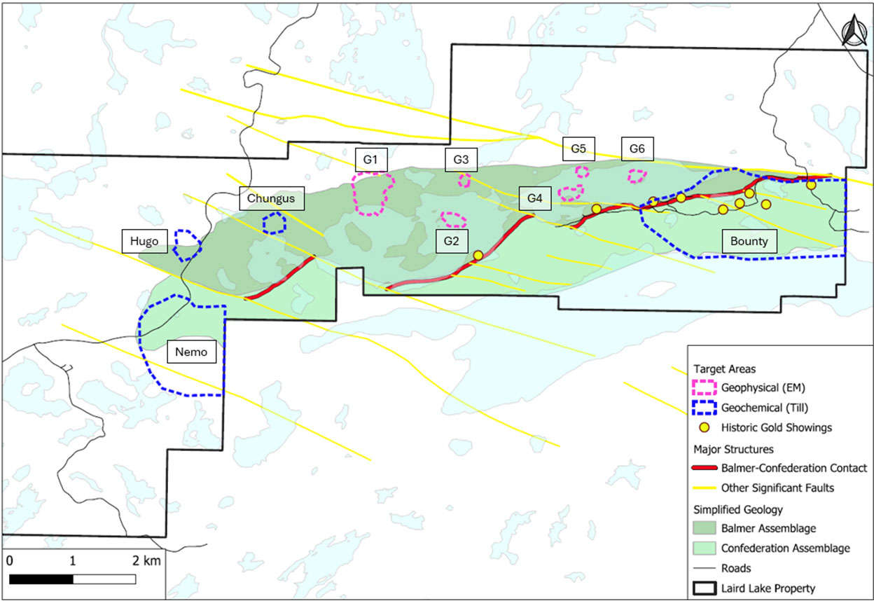 Map of Laird Lake project