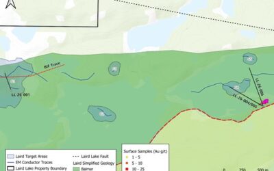 Athena Provides Exploration Update from Laird Lake, Reports Assays from Hole 1 and Visible Gold in Hole 5